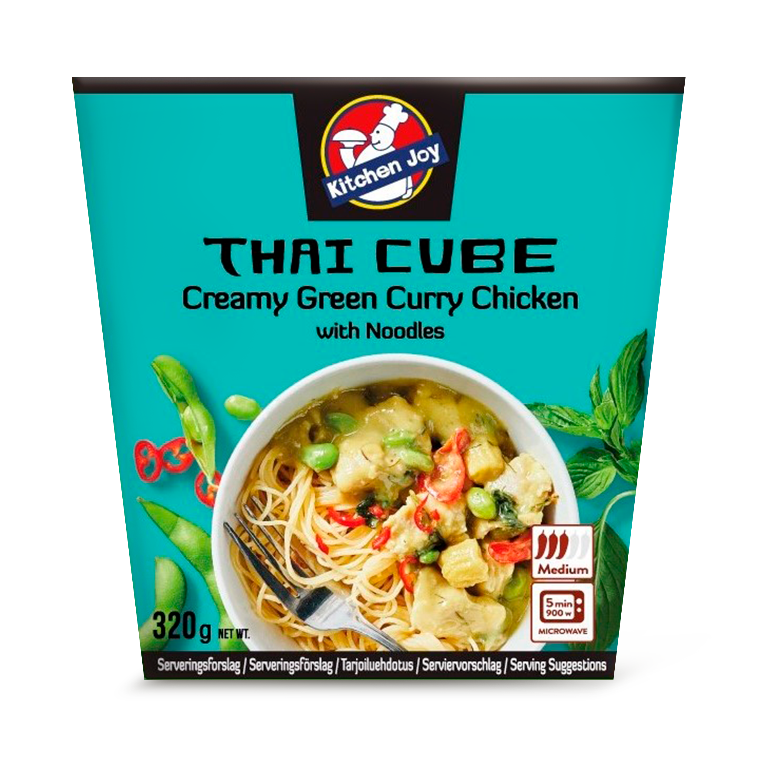 Kitchen Joy Thai Cube Creamy Green Curry Chicken with Noodles :  r/frozendinners