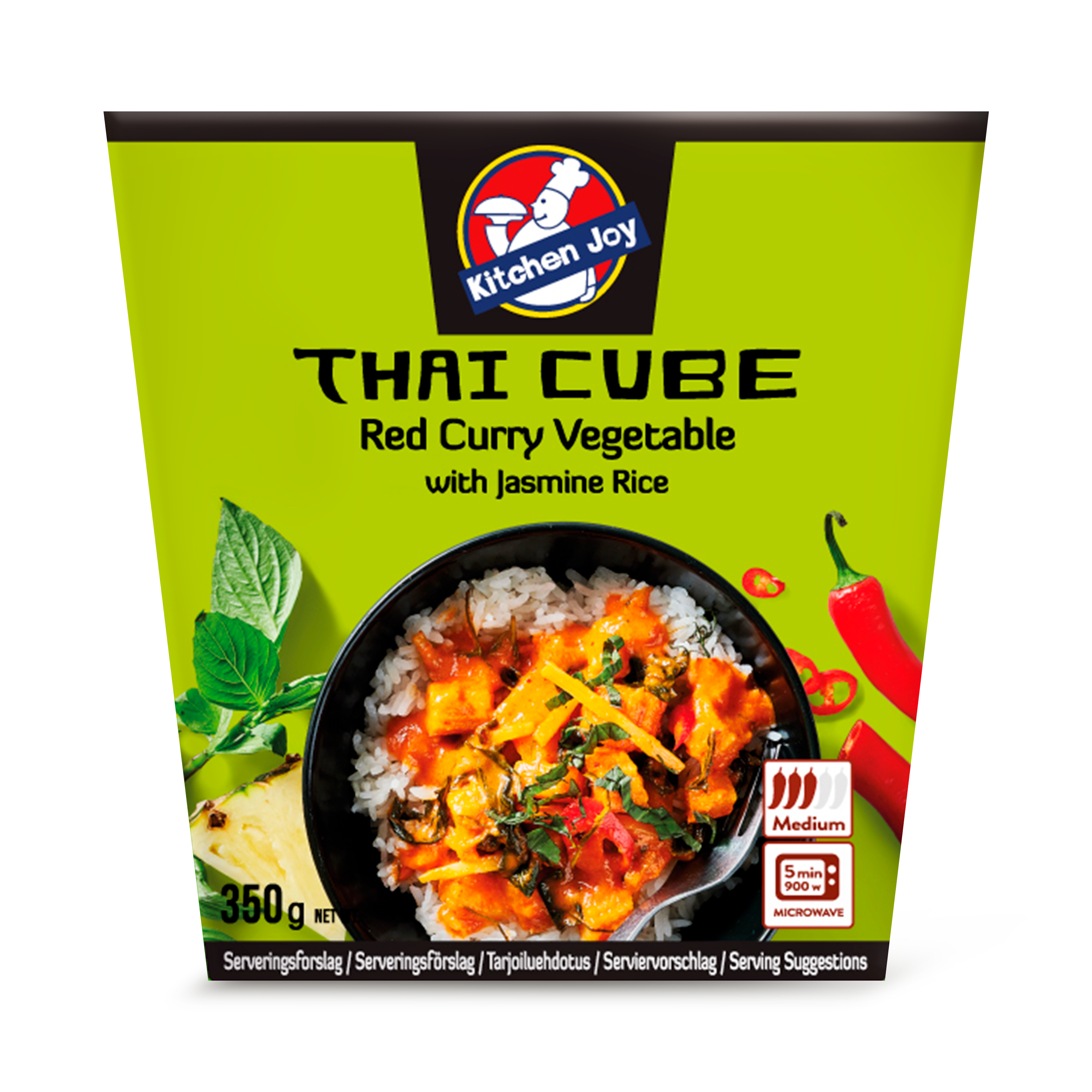 350g Kitchen Joy Thai-Cube Sweet Chili Chicken Teriyaki with Jasmine rice  frozen meal